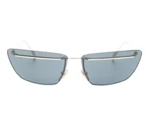 Sonnenbrille mit geometrischem Gestell - Gold