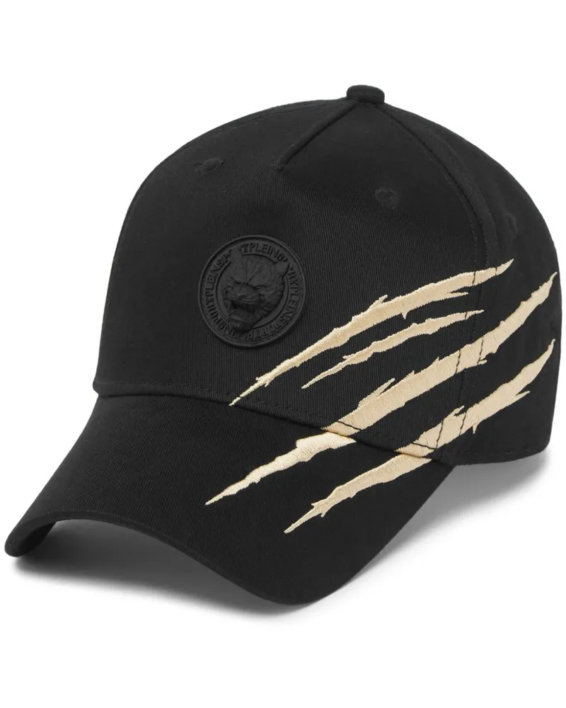 Philipp Plein Scratch Baseballkappe - Schwarz Schwarz