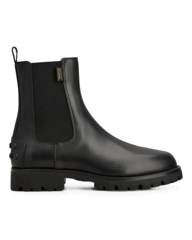 TOD'S Gommino Stiefel - Schwarz Schwarz