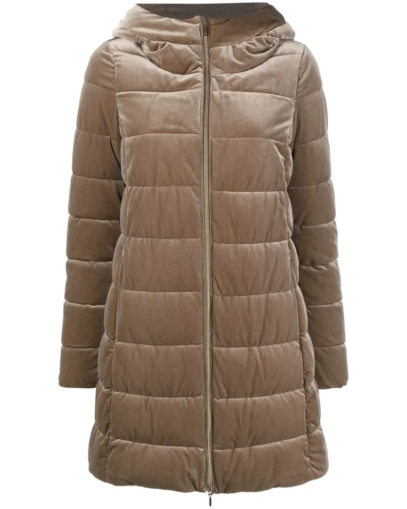Geox Kapuzenjacke mit Samteffekt - Braun Braun