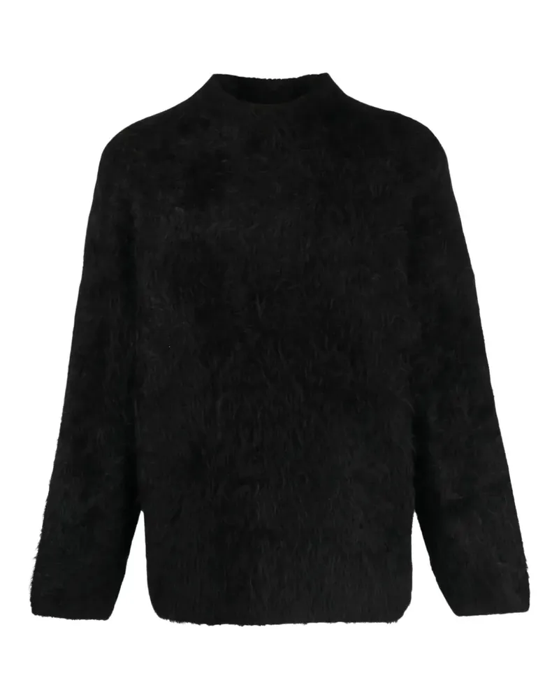 Séfr Gebürsteter Haru Pullover - Schwarz Schwarz