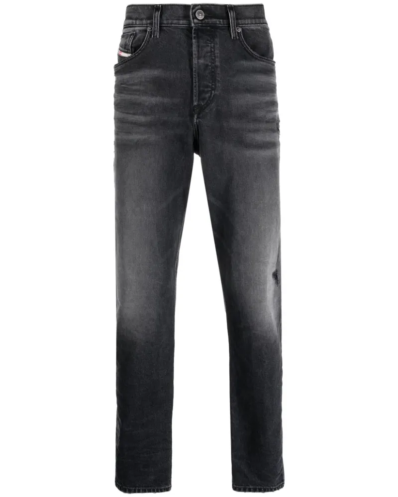 Diesel 2005 D-Fining Tapered-Jeans Grau