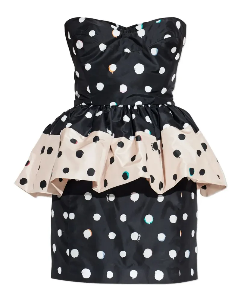 Fendi polka-dot mini dress - Schwarz Schwarz