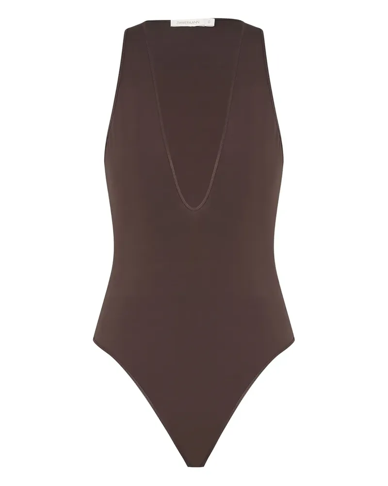 Zimmermann Body mit U-Boot-Ausschnitt - Braun Braun