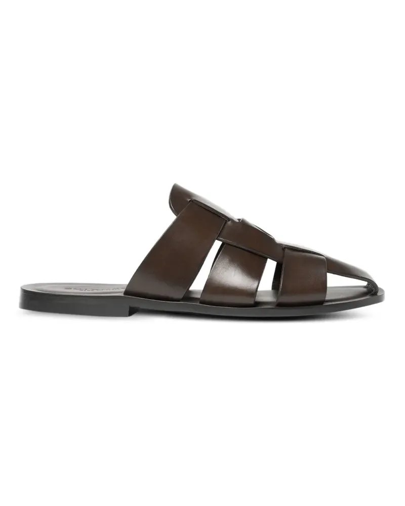 Scarosso Perseo cage-style sandals - Braun Braun