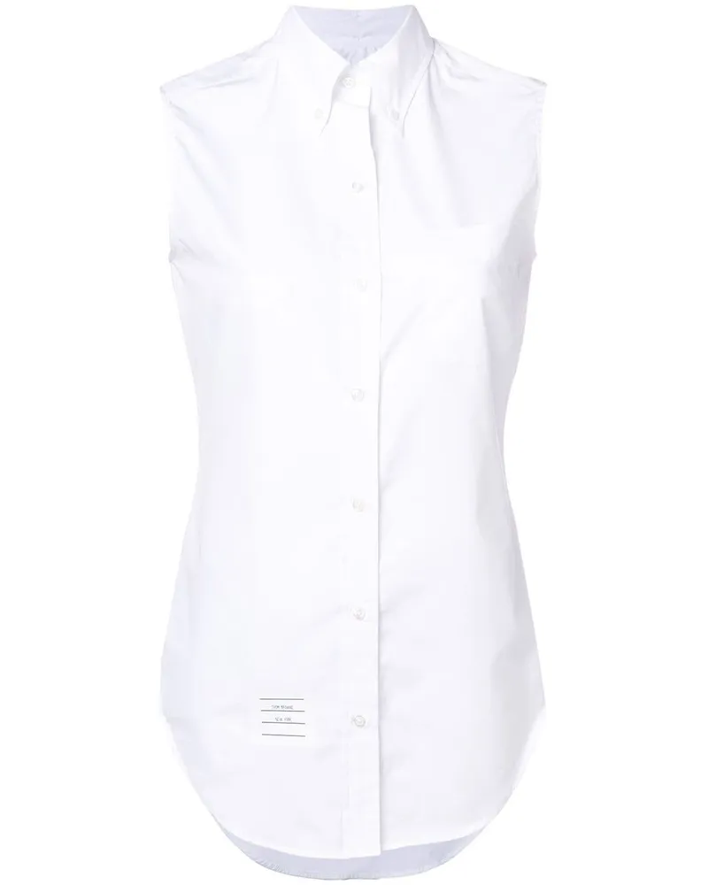 Thom Browne Ärmelloses Hemd - Weiß Weiß