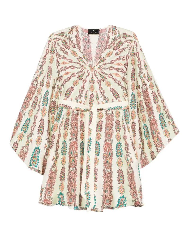 Etro paisley-print dress - Nude Nude