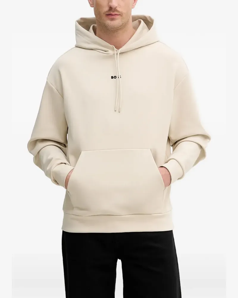 HUGO BOSS logo hoodie - Nude Nude