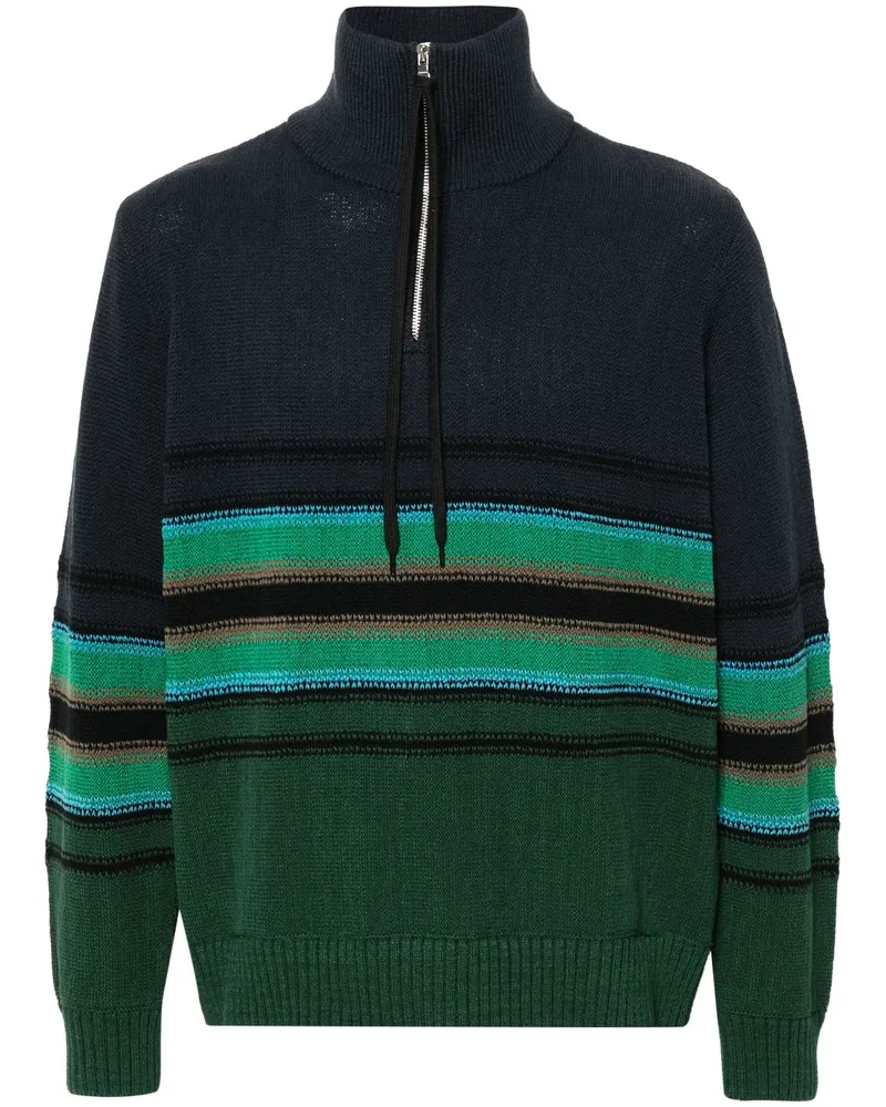 Craig Green Gestreifter Pullover Blau