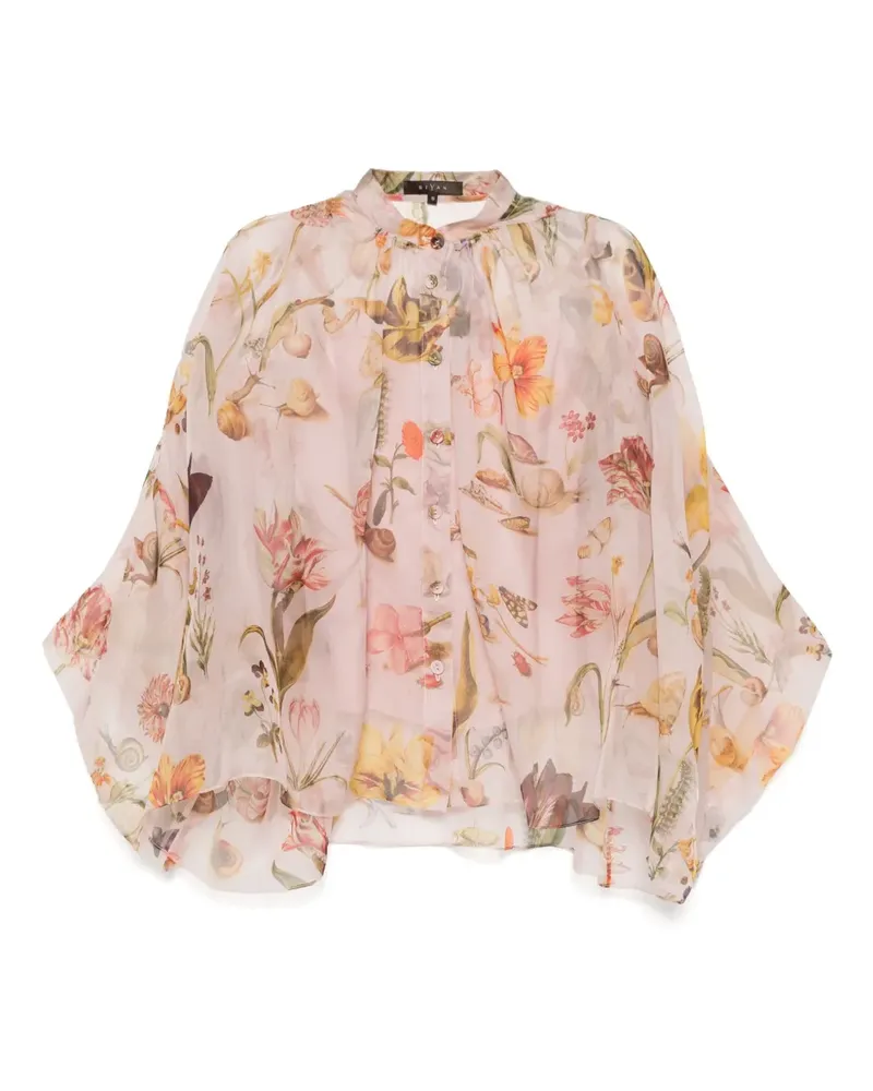 Biyan Leichte Bluse mit Raffungen - Rosa Rosa