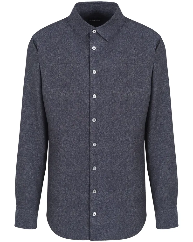 Giorgio Armani Langärmeliges Hemd - Grau Grau