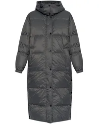 Yves Salomon reversible parka coat Grau