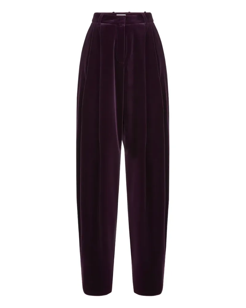 Nina Ricci Samthose mit Falten - Violett Violett
