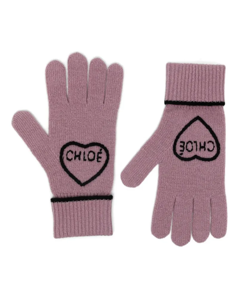 Chloé Encoeur Handschuhe - Rosa Rosa