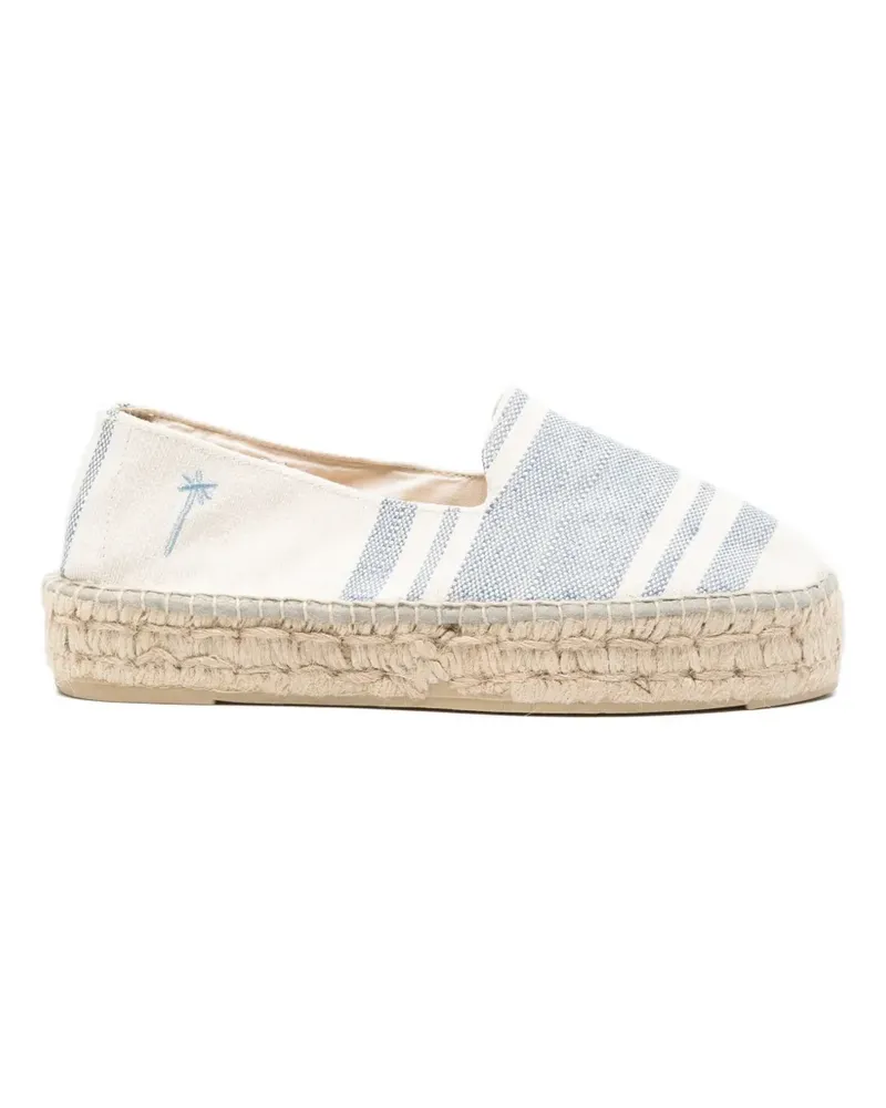 Manebí striped espadrilles - Nude Nude