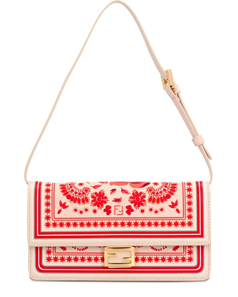 Fendi Wallet On Chain Baguette Schultertasche - Rot Rot