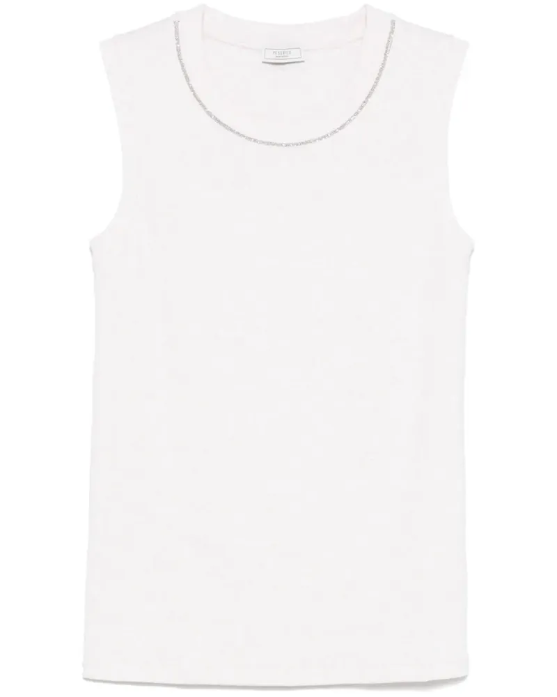 Peserico Tanktop mit Punto Luce-Besatz - Nude Nude