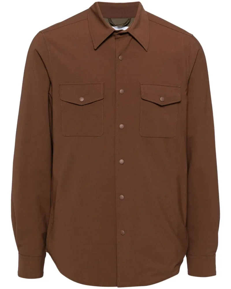 ASPESI Hemdjacke aus Flanell - Braun Braun