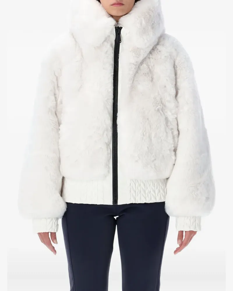 GOLDBERGH hooded faux-fur coat - Weiß Weiß