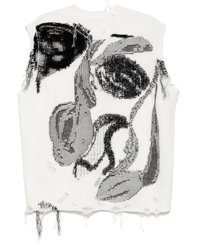 JNBY Weste aus Jacquard - Weiß Weiß