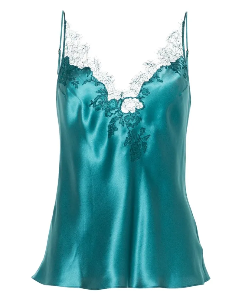 Carine Gilson Camisole-Top mit V-Ausschnitt - Blau Blau