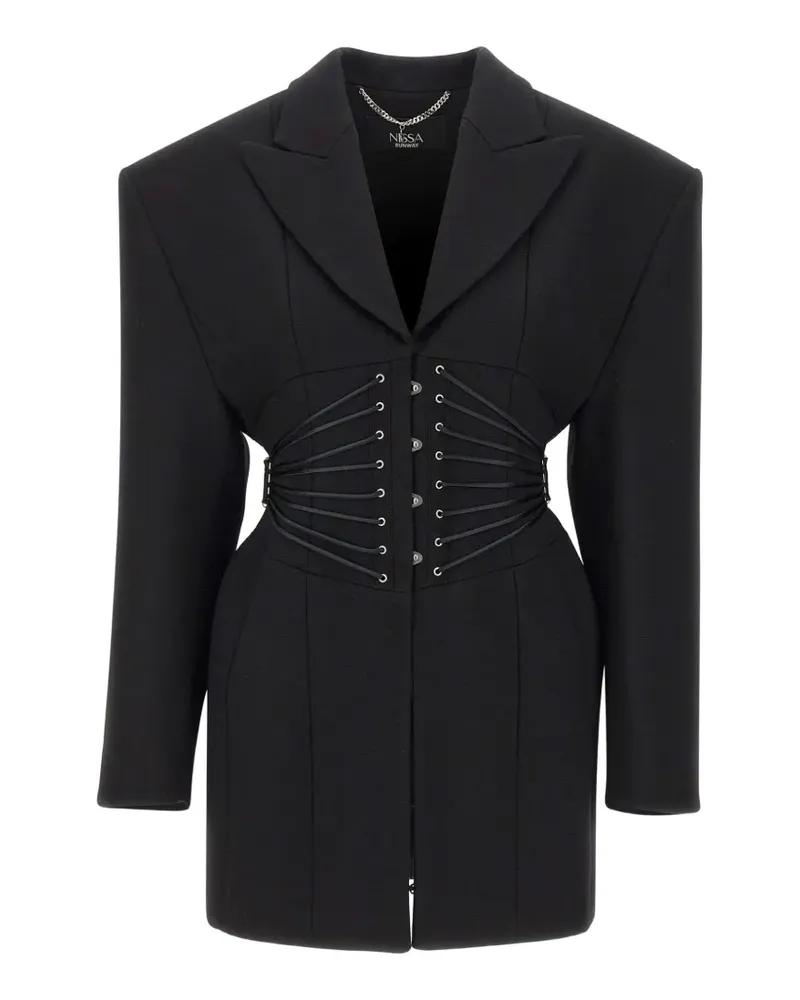 NISSA Klassischer Blazer - Schwarz Schwarz