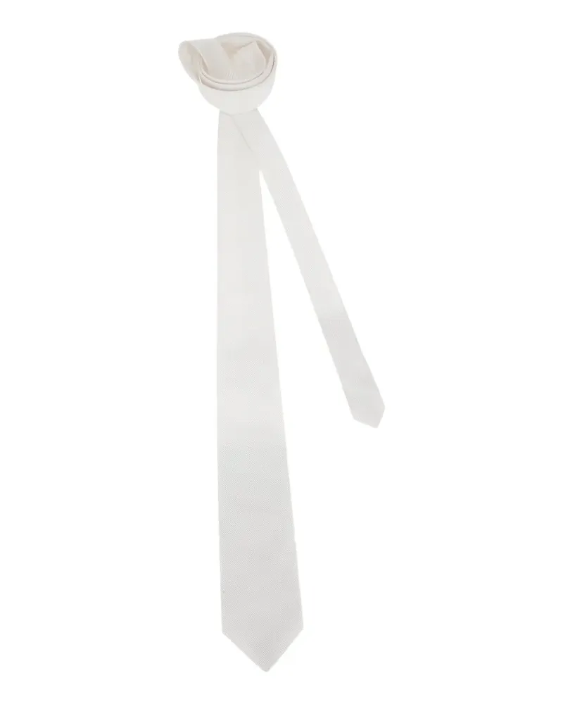 Dolce & Gabbana diagonal tie - Weiß Weiß