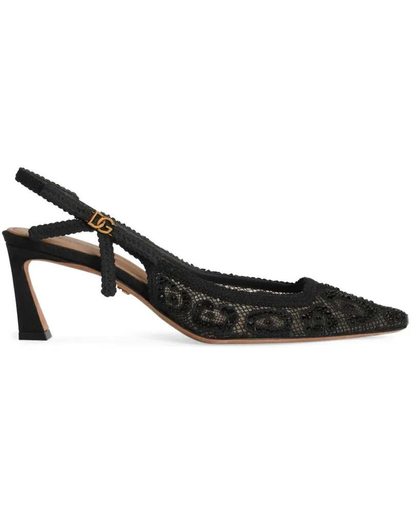 Dolce & Gabbana Slingback-Pumps 60mm - Schwarz Schwarz