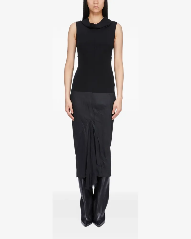 Rick Owens Kleid mit asymmetrischem Saum - Schwarz Schwarz