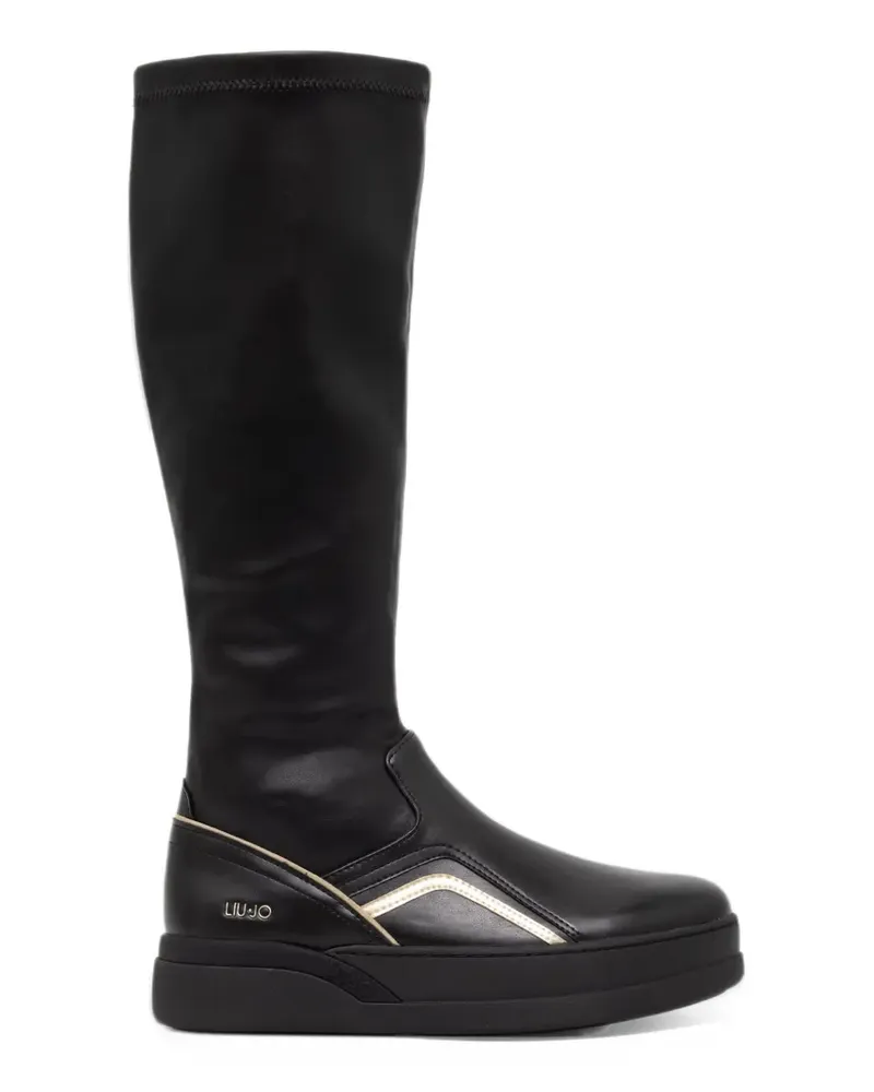 Liu Jo Lena 03 contrast-trim knee-high boots - Schwarz Schwarz