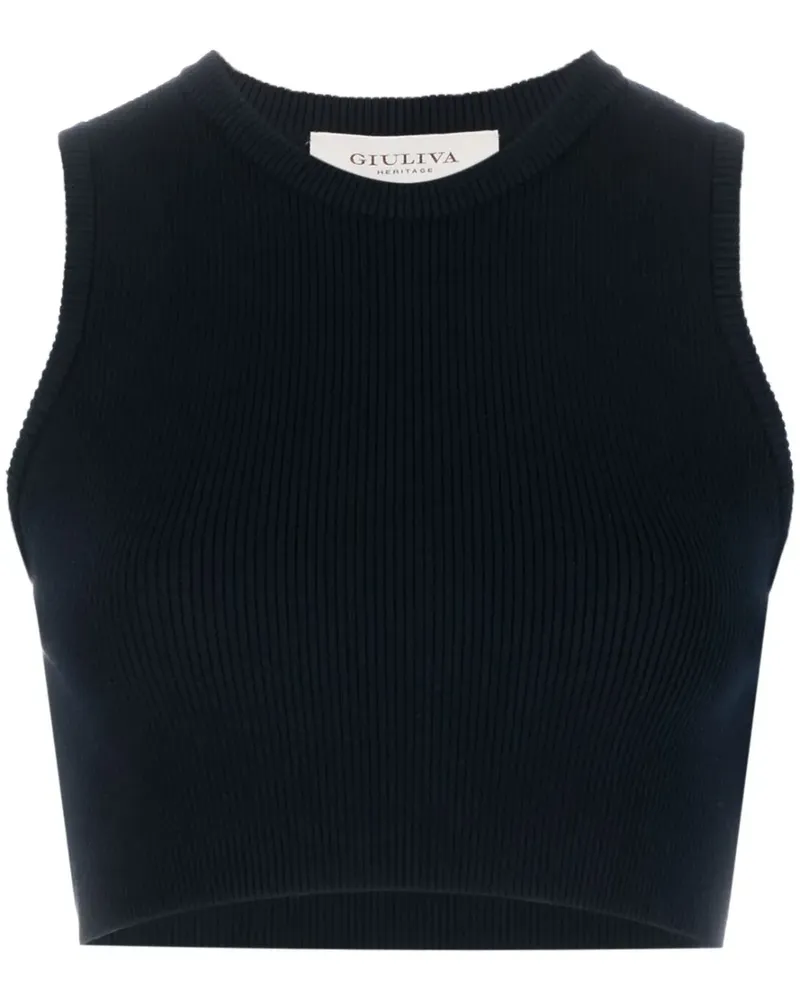 Giuliva Heritage Collection The Alex Cropped-Top - Blau Blau