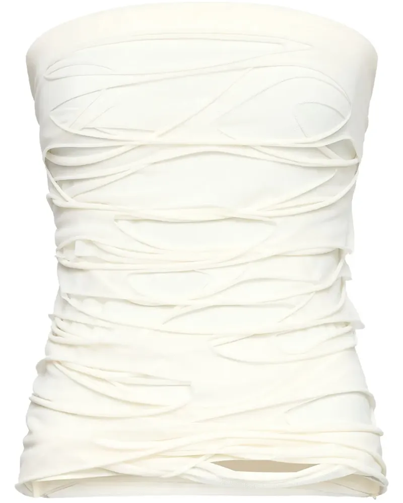 Maison Margiela Oberteil im Layering-Look - Weiß Weiß
