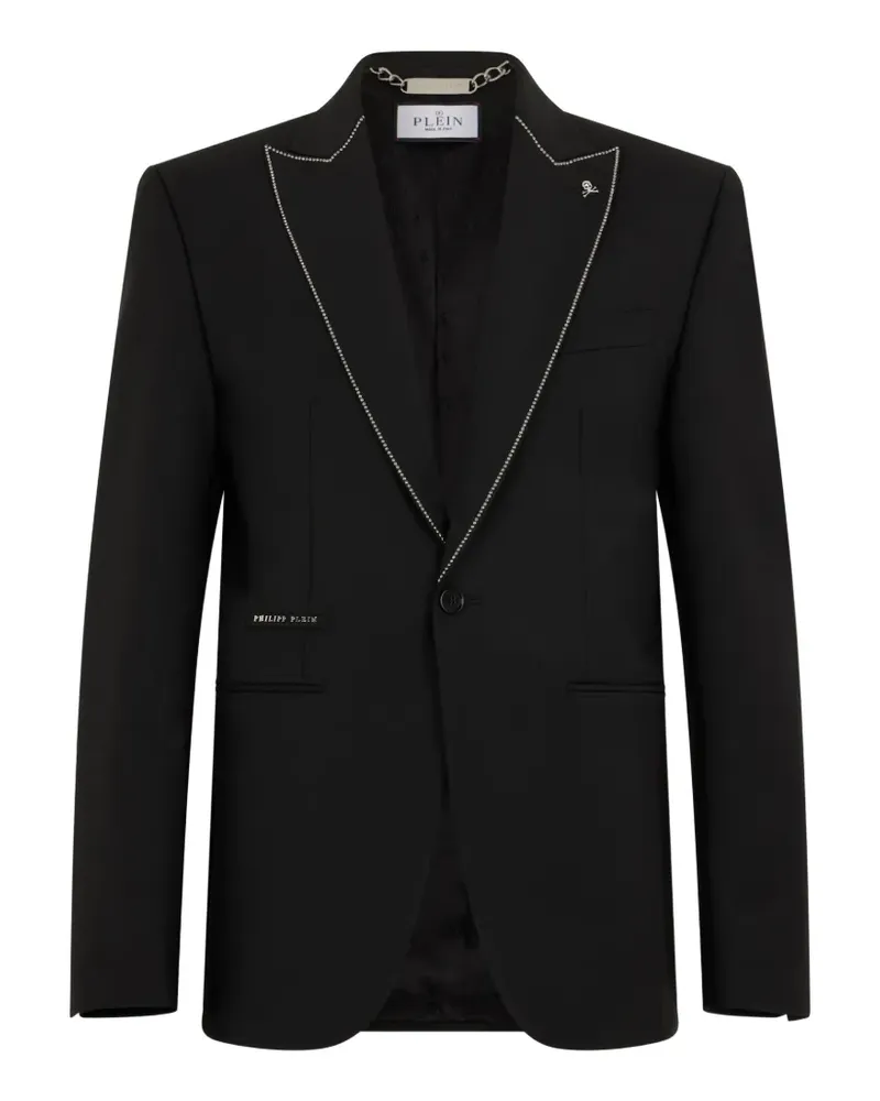 Philipp Plein Sakko mit Nieten - Schwarz Schwarz