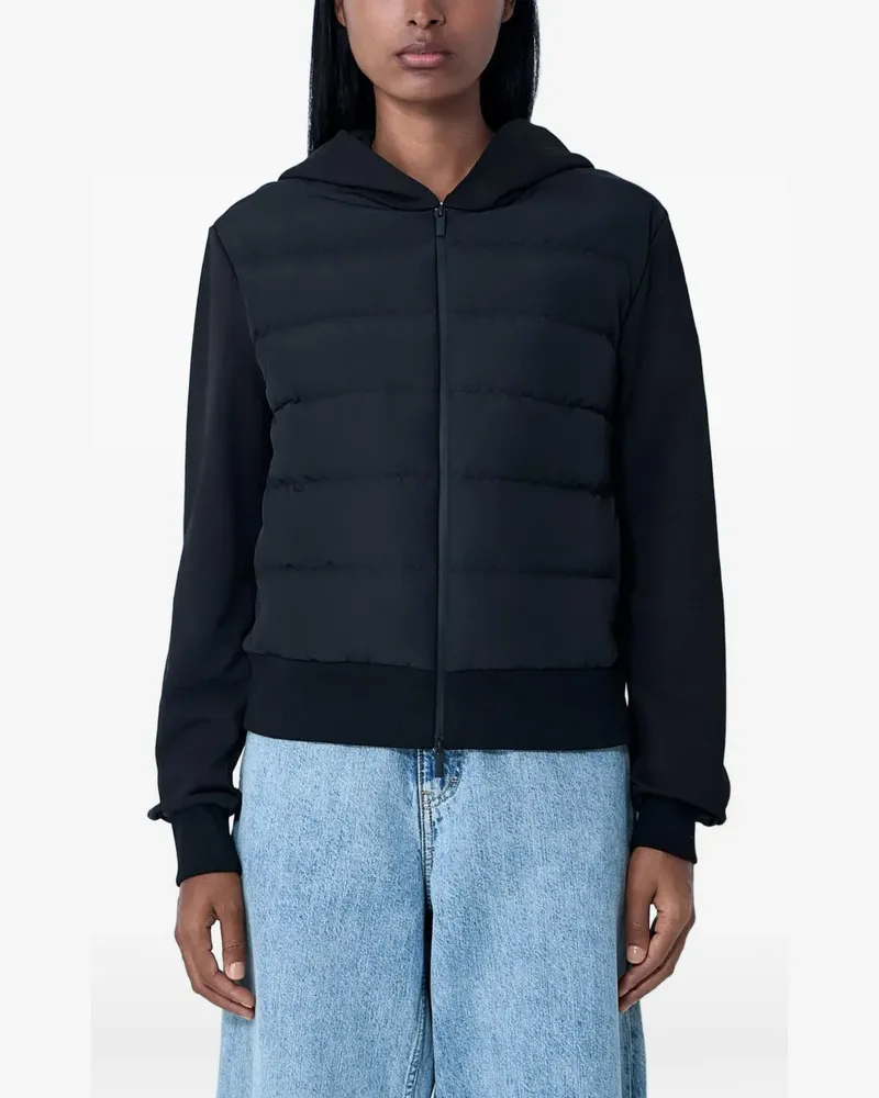 Moncler Gesteppte Kapuzenjacke - Schwarz Schwarz