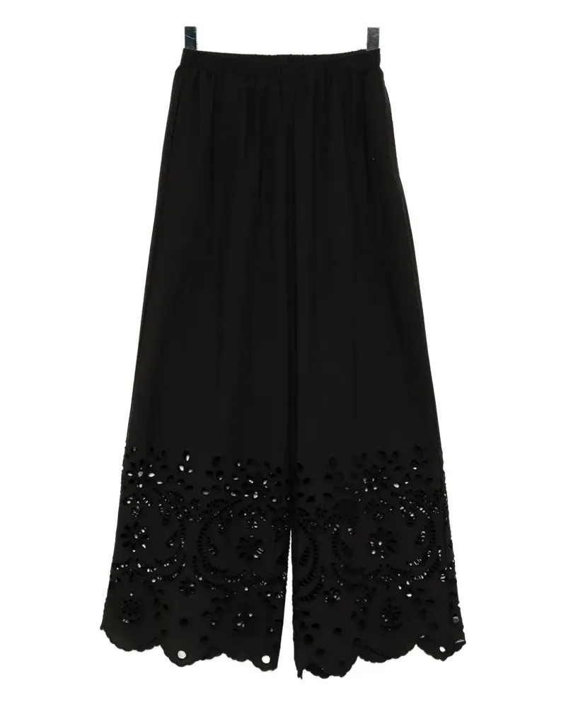 Bambah Eyelet Hose - Schwarz Schwarz