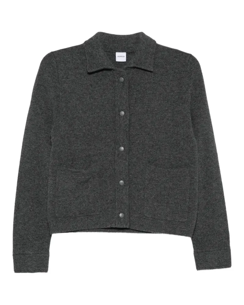 ASPESI Geknöpfter Cardigan - Grau Grau