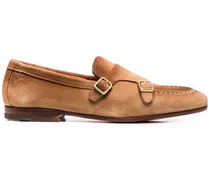 double-buckle monk shoes