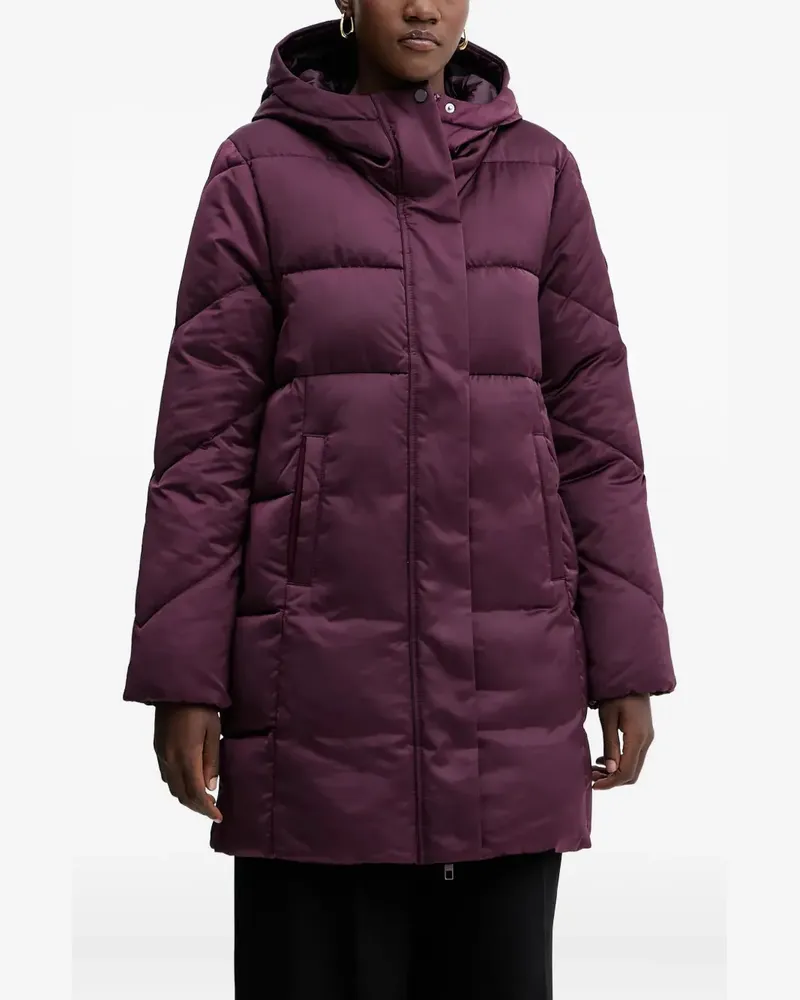 HUGO BOSS Wattierte Kapuzenjacke - Violett Violett