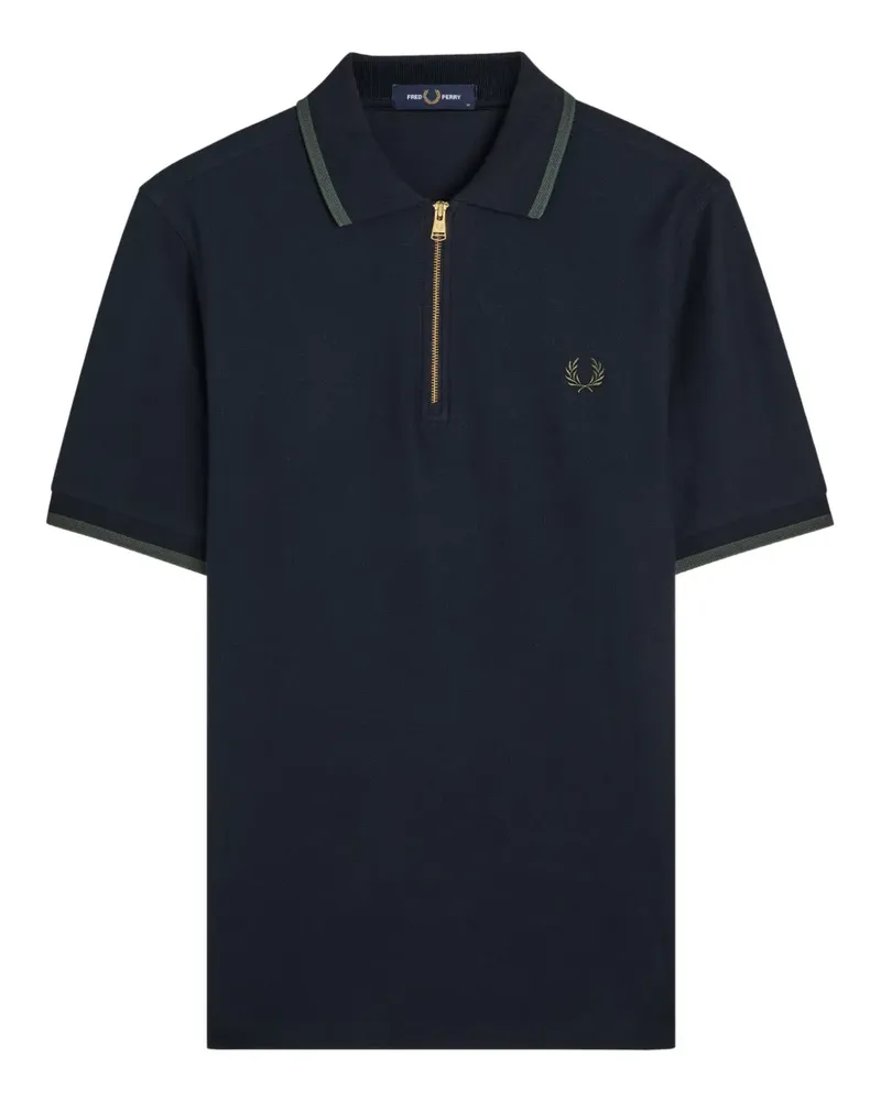 Fred Perry Poloshirt mit Logo-Stickerei - Blau Blau