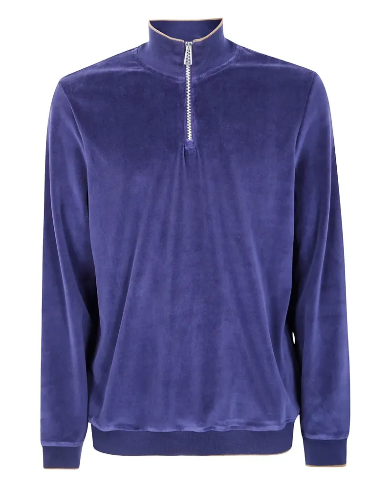 Paul Smith Sweatshirt mit Reißverschluss - Blau Blau