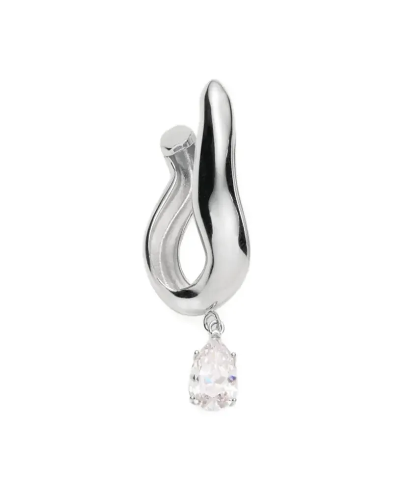 Magda Butrym Drop crystal wave earrings - Silber Silber