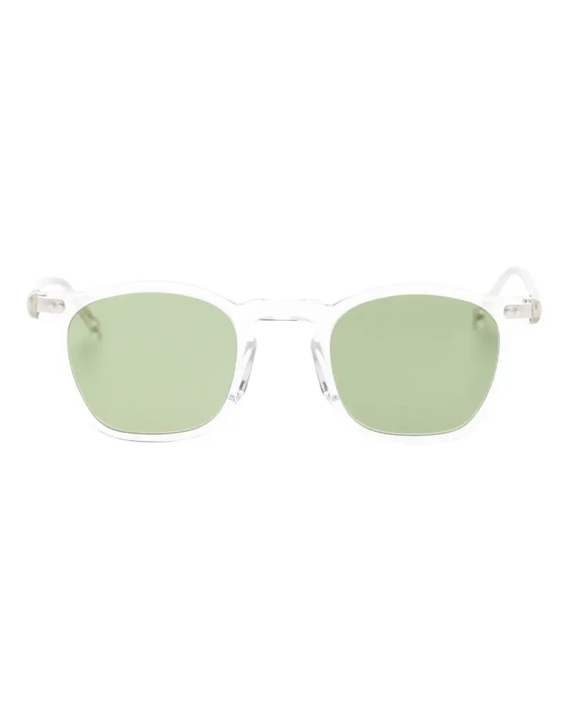 Lesca Sonnenbrille mit eckigem Gestell - Nude Nude