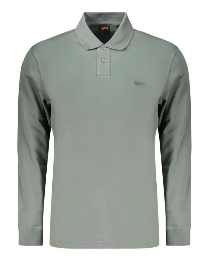 HUGO BOSS Langärmeliges Poloshirt - Grün Grün