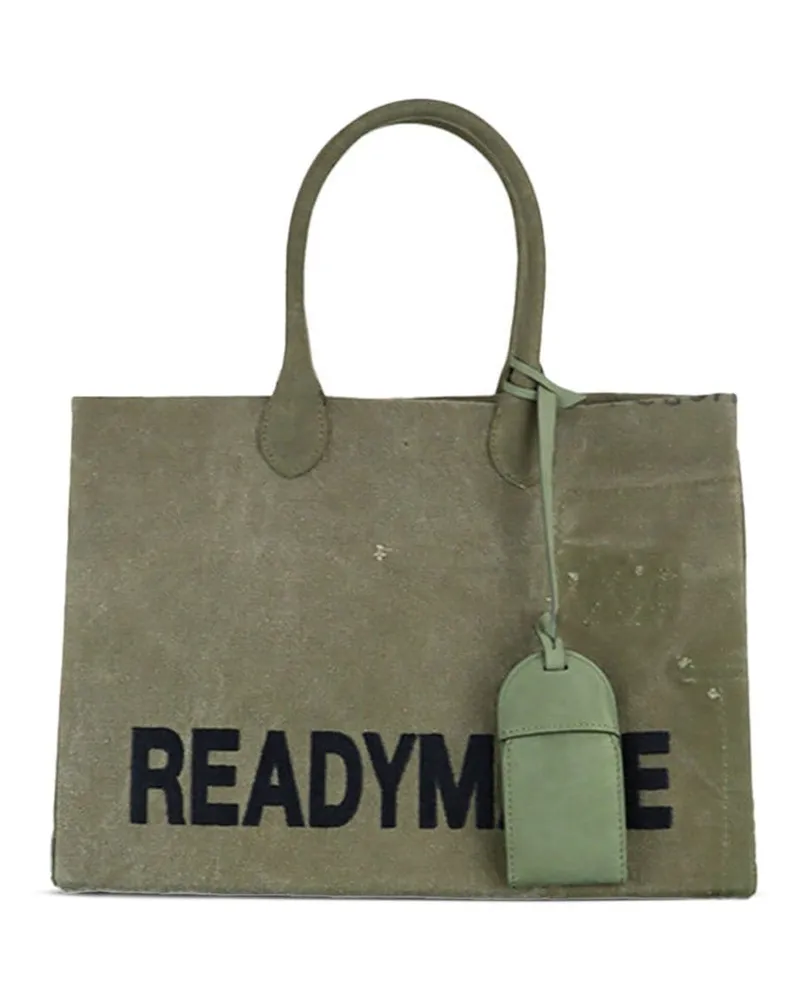 READYMADE Handtasche mit Logo-Print Grün