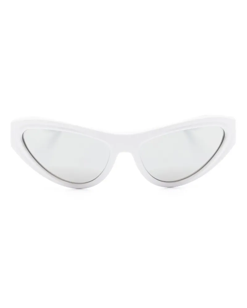 Dolce & Gabbana Sonnenbrille mit Shield-Gestell - Weiß Weiß