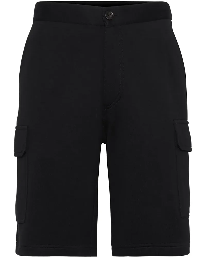 Brunello Cucinelli Bermudas aus Frottee - Schwarz Schwarz