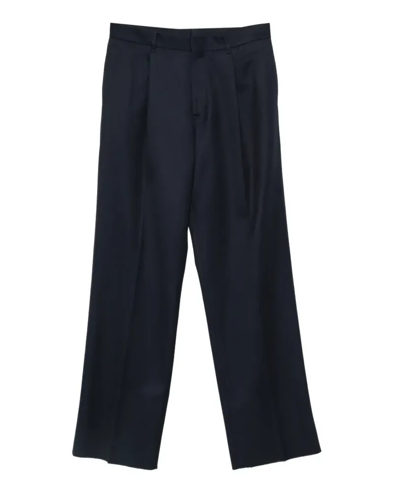 LARDINI Wide-Leg-Hose mit Bundfalten - Blau Blau