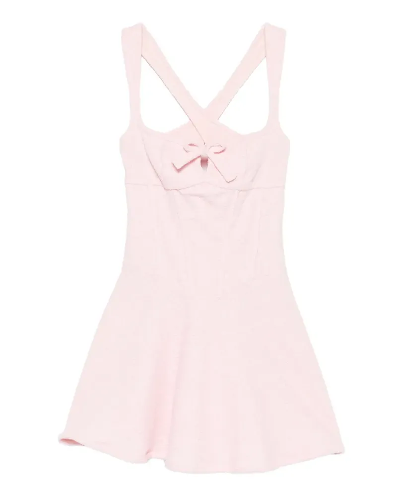 MISBHV bow-embellishment mini dress - Rosa Rosa