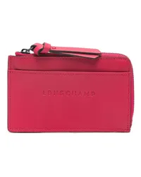 Longchamp 3D Kartenetui aus Leder Rosa