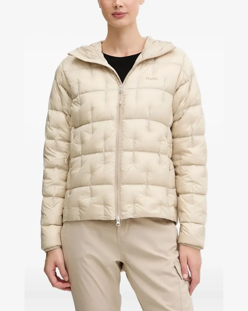 Haglöfs Hede hooded quilted jacket - Nude Nude